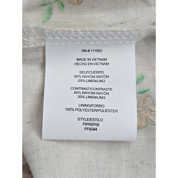 Anthropologie Figueroa Boho Midi Dress XL NWT Linen Blend Cottagecore Comfort - Picture 8 of 8